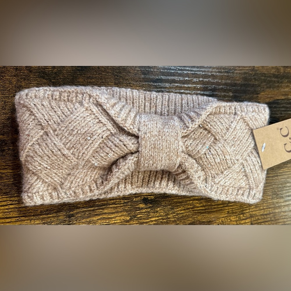 C.C Women’s Heather Sand Knit Headband NWT One Size